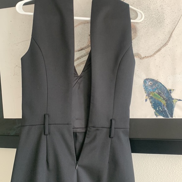 Theory Belted Jumpsuit Tux Wool Sleeveless Size 2 Black - Picture 10 of 14